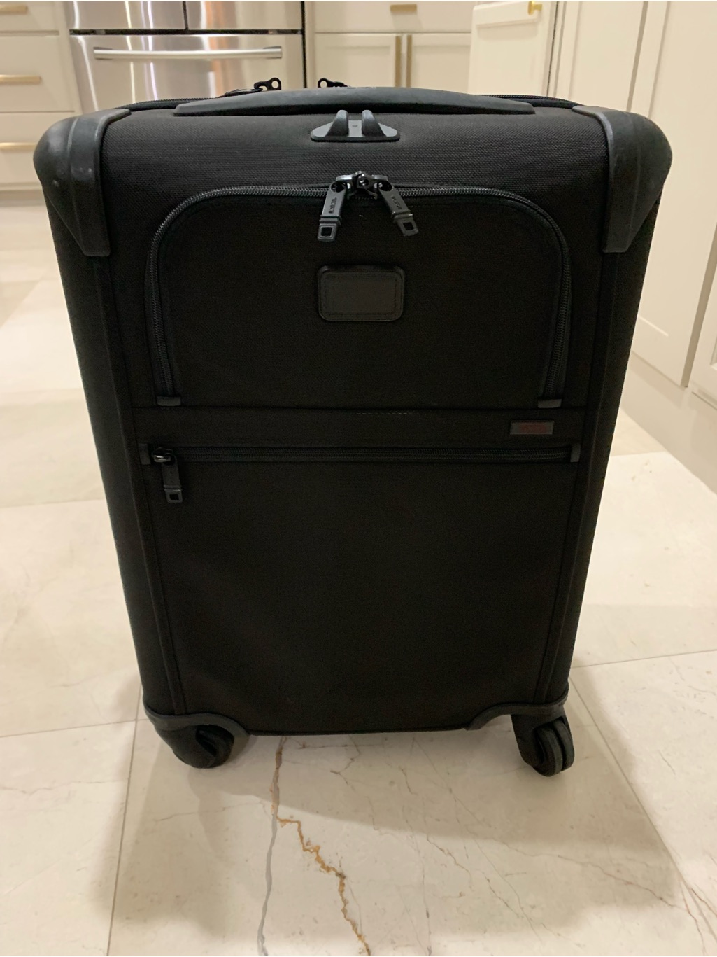 Tumi Black Spinner Carry-On With Front Zip Pocket Luggage